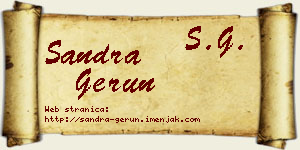 Sandra Gerun vizit kartica